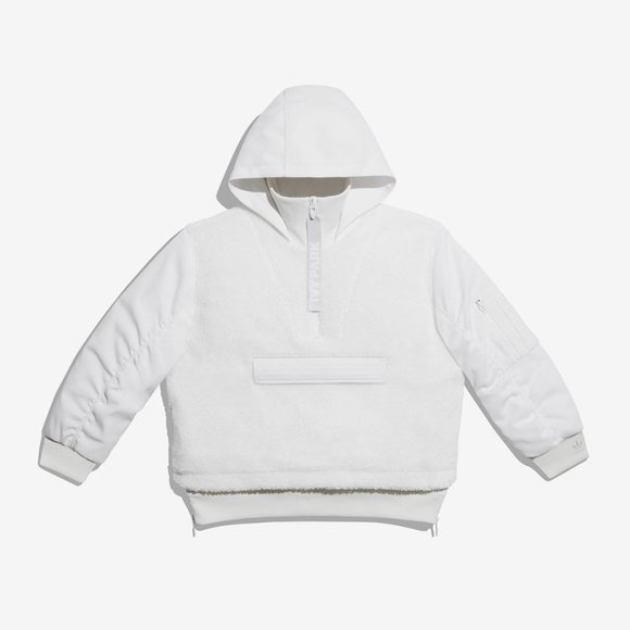 Adidas Originals X Ivy Park Sherpa 1/2 Zip Layered Jacket - Picture 1 of 13